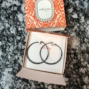 stella & dot - heiress hoops
